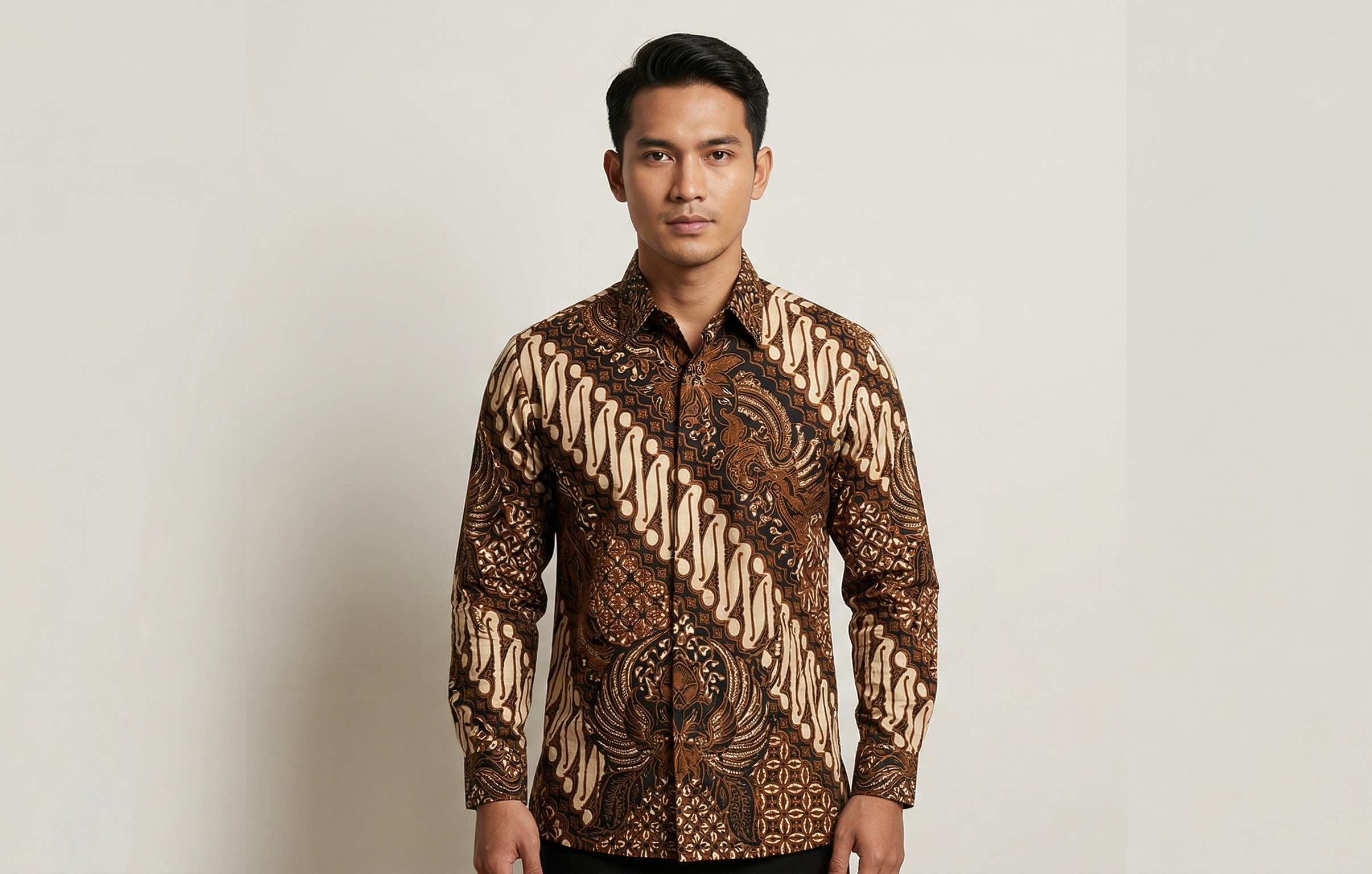 Kemeja Batik Sogan Klasik